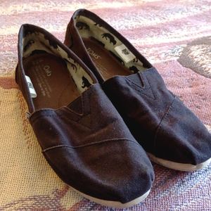 Black Toms (Women's 7.5)
